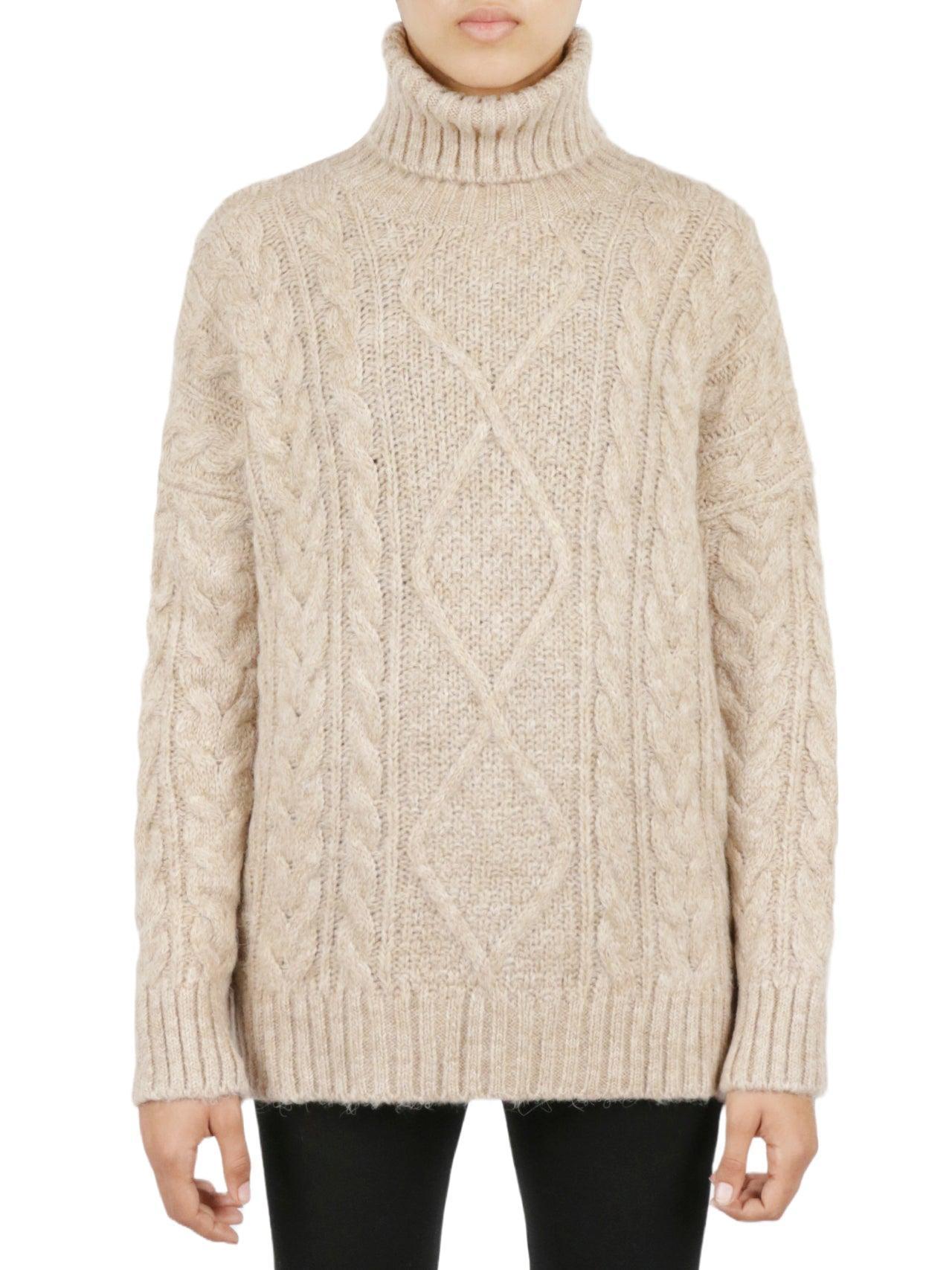 Cable Turtleneck Sweater Product Image