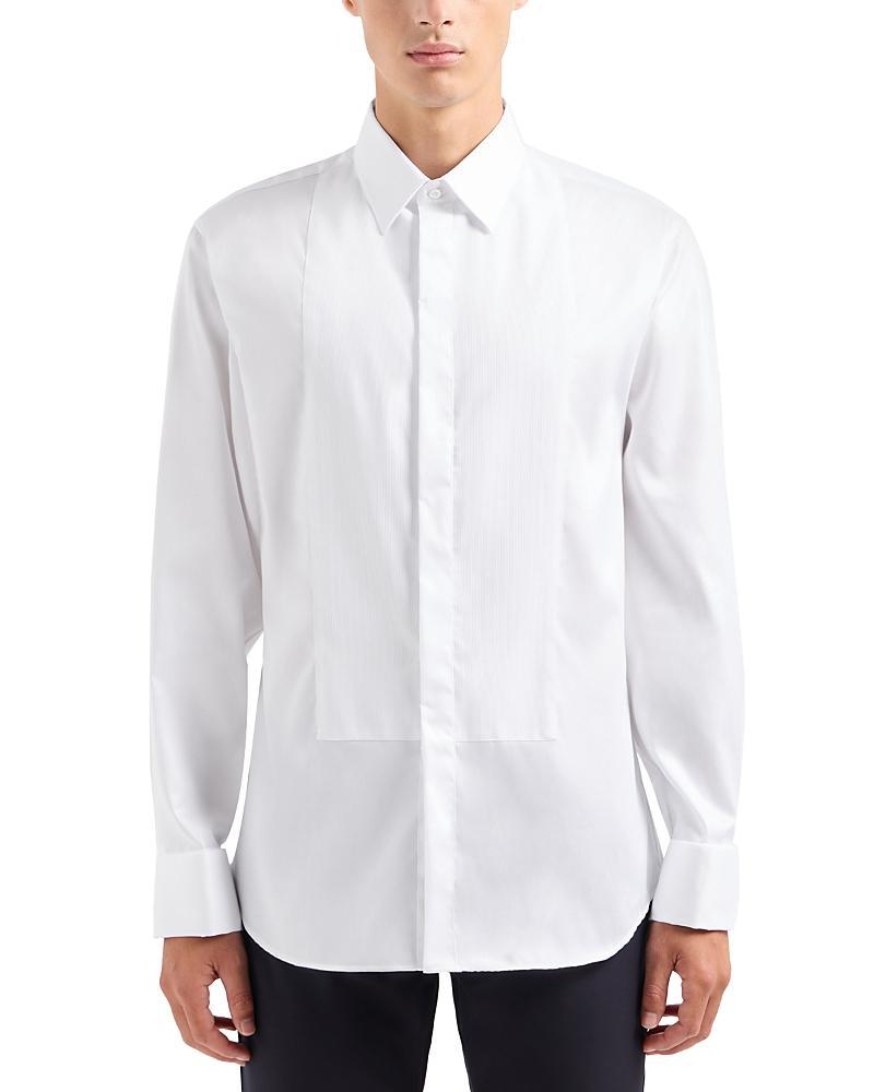 Emporio Armani Bib-Front Slim Fit Tuxedo Shirt Product Image