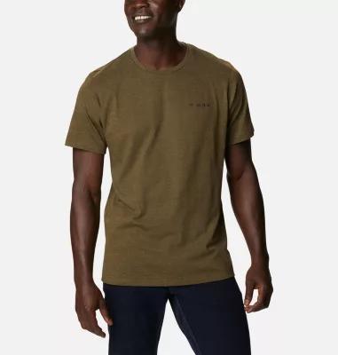 Men's Columbia Thistletown Hills Omni-Wick Performance Tee, Size: Small, Olive Green Product Image