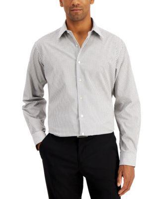Club Room Mens Regular Fit Check Dress Shirt, Created for Macys Product Image