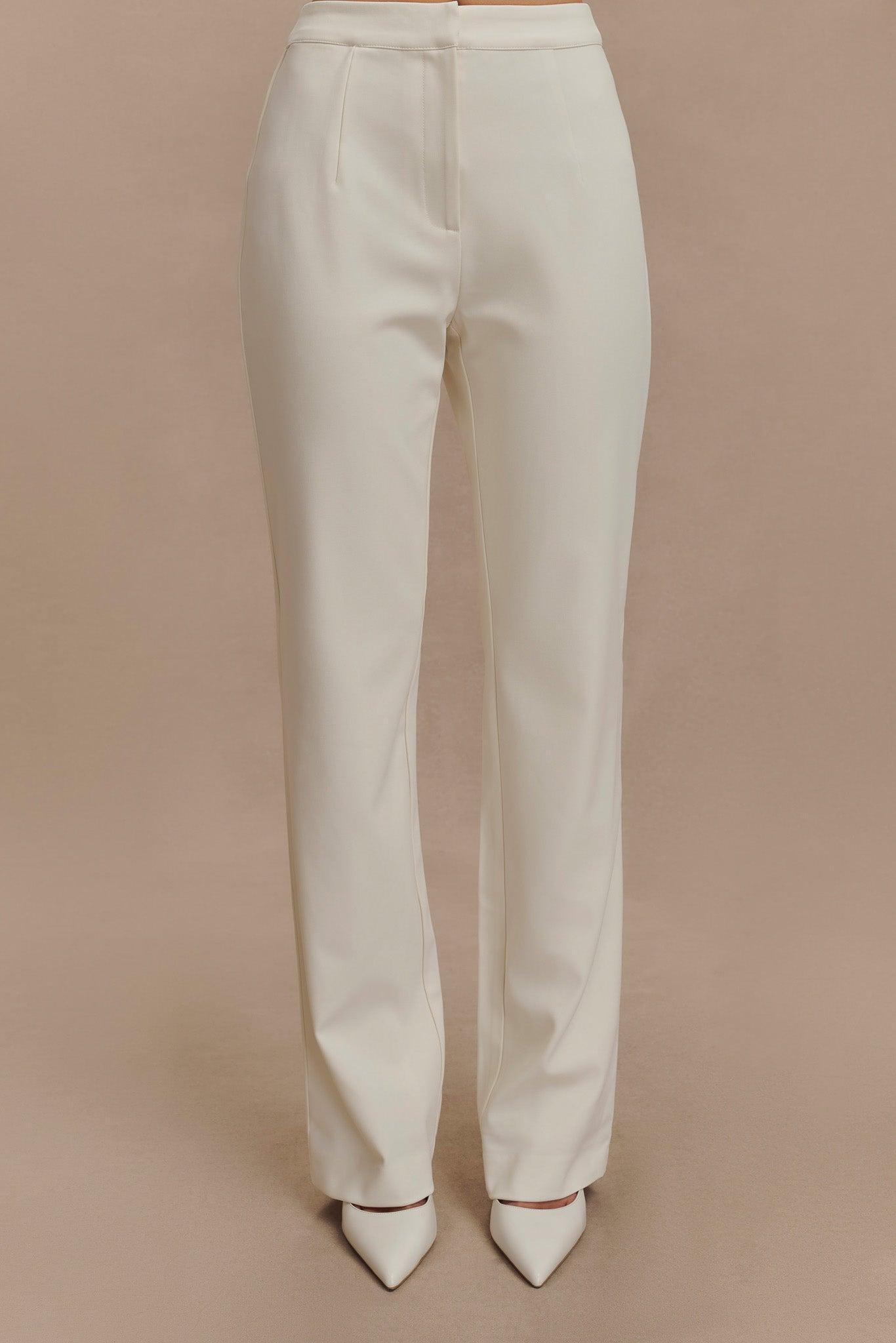 Allanah Straight Leg Pant - Ivory Product Image