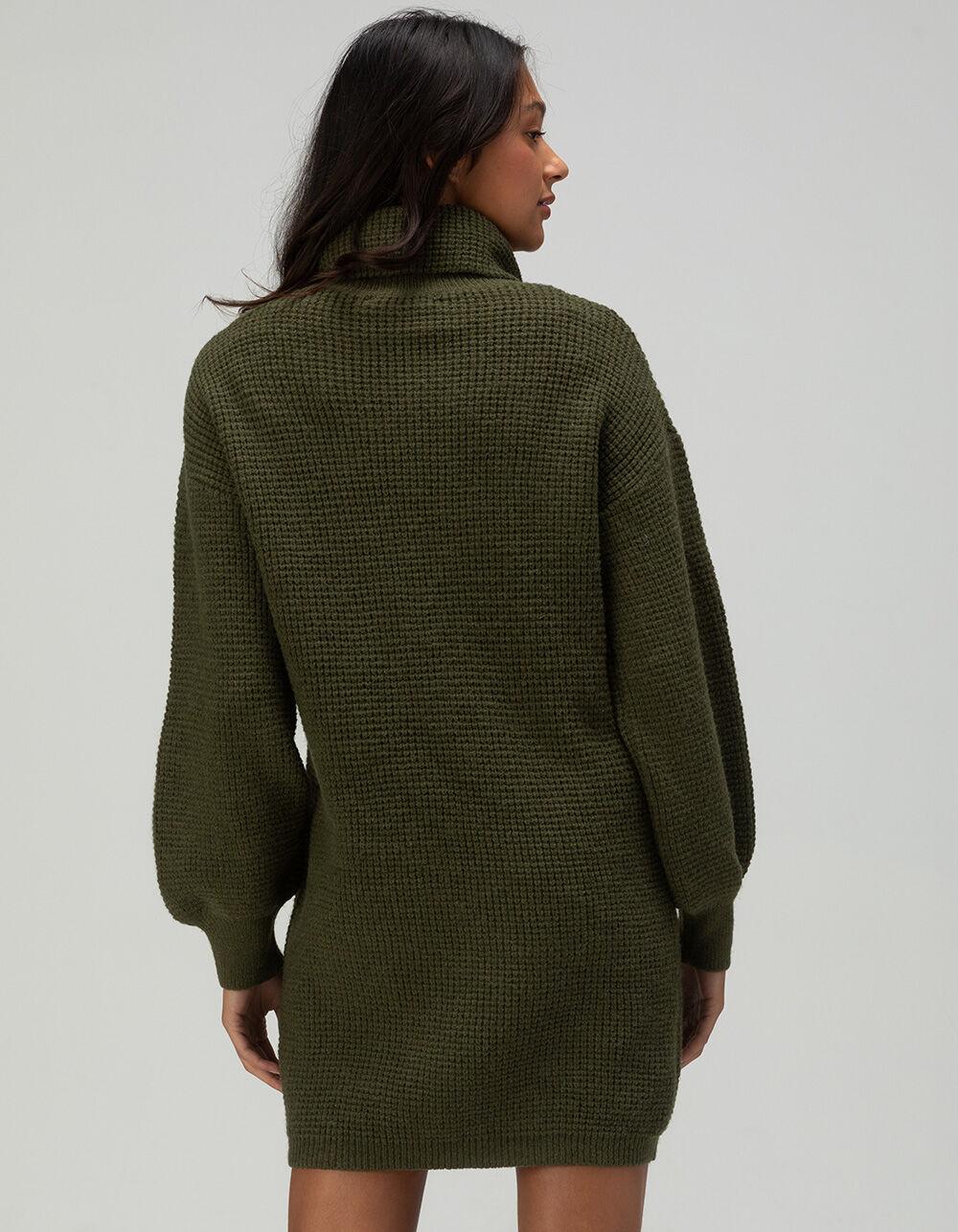 LULUS Casual Coziness Womens Oversized Sweater - OLIVE Product Image