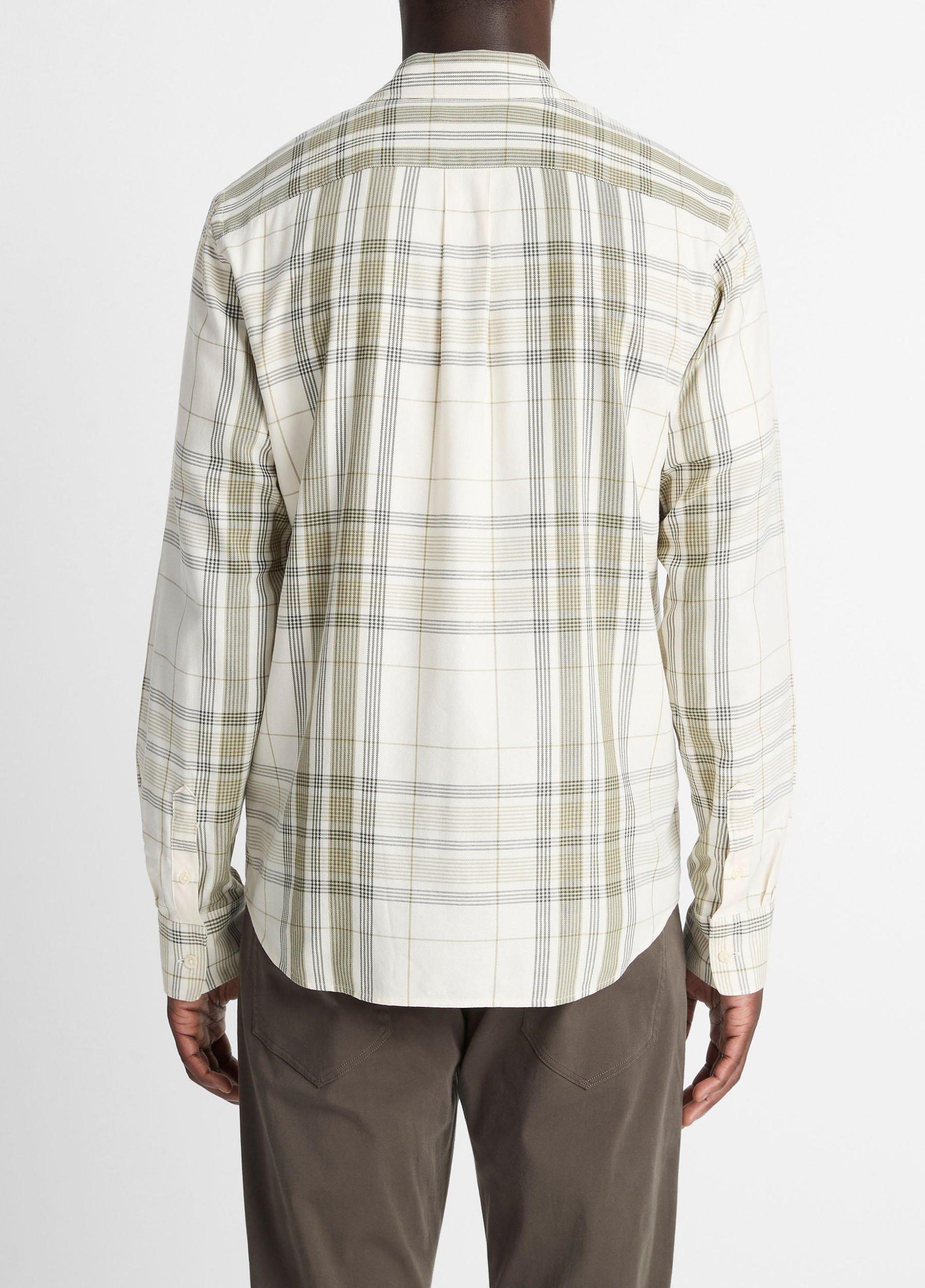 Dunluce Plaid Cotton-Blend Button-Front Shirt Product Image