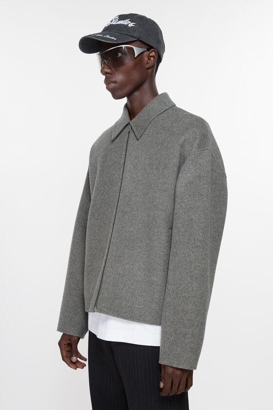 Wool zipper jacket Product Image