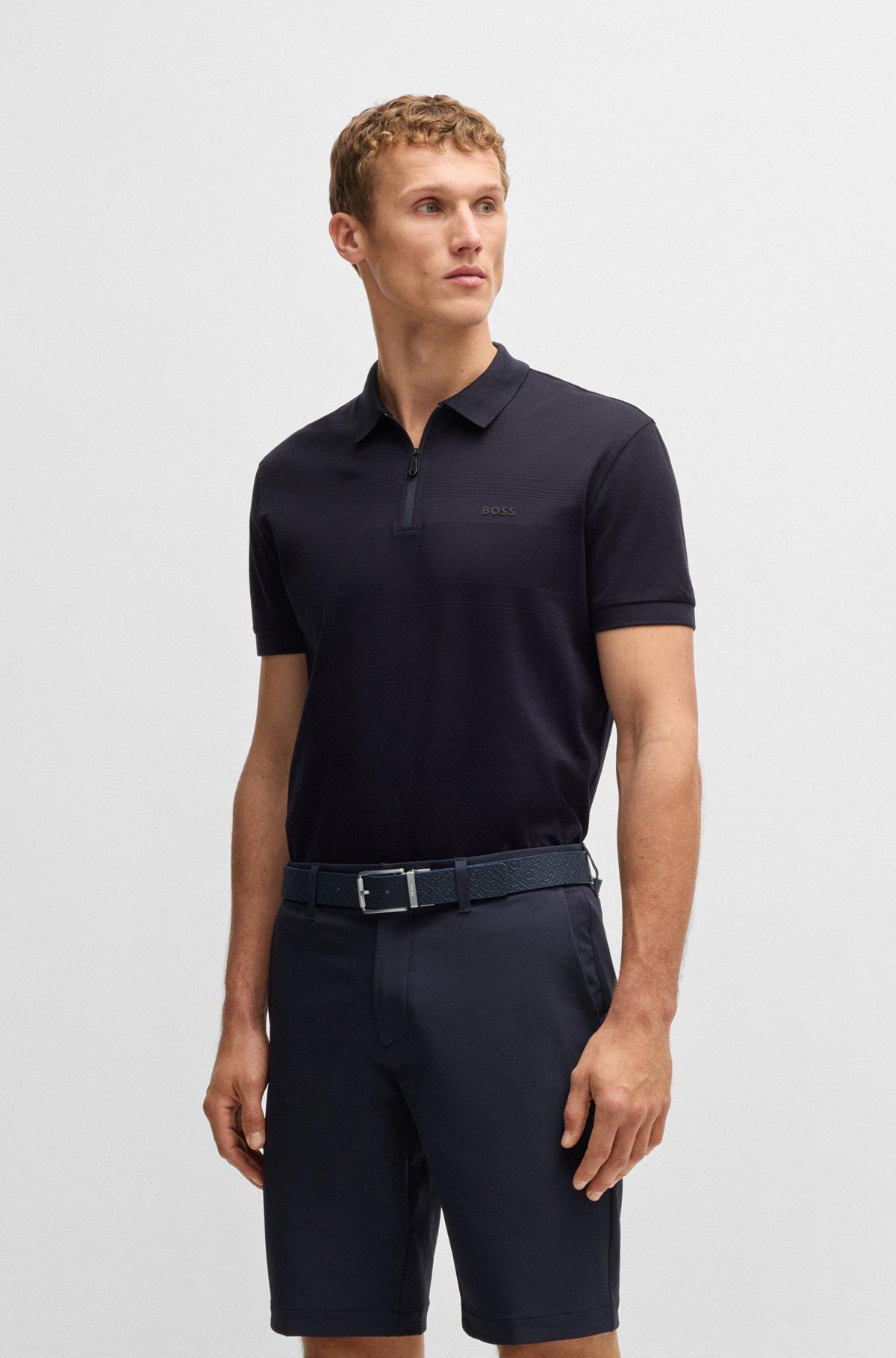BOSS - Reversible belt in Italian leather - Dark Blue Product Image