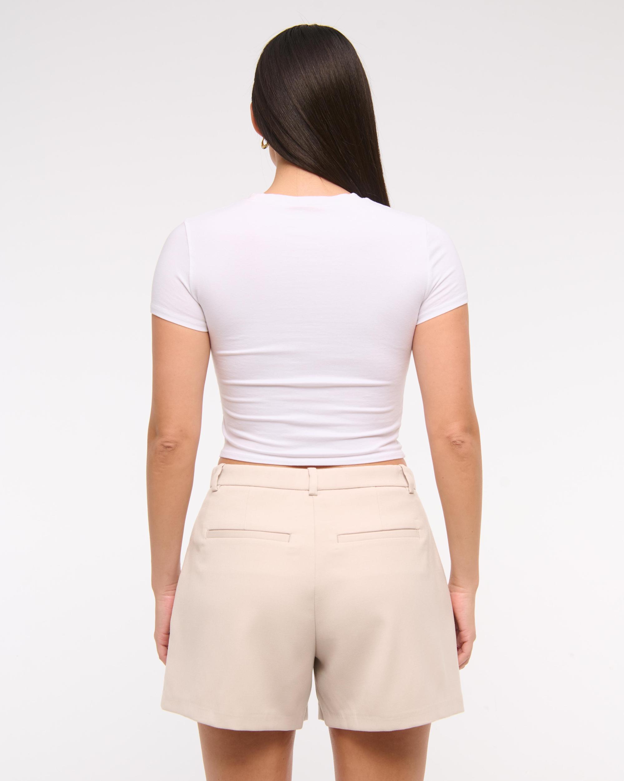 Curve Love A&F Sloane Low Rise Tailored Short Product Image