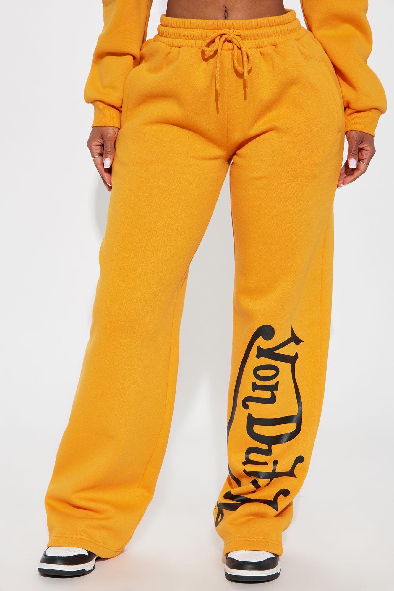 Von Dutch Wide Leg Pant - Orange Product Image