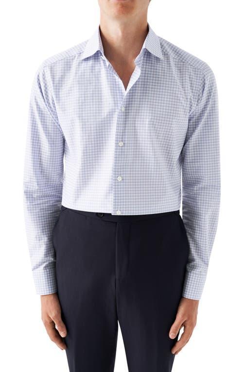 Mens Slim Fit Check Pique Shirt Product Image