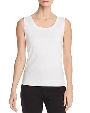 Stretch Cotton Scoop Neck Tank Product Image