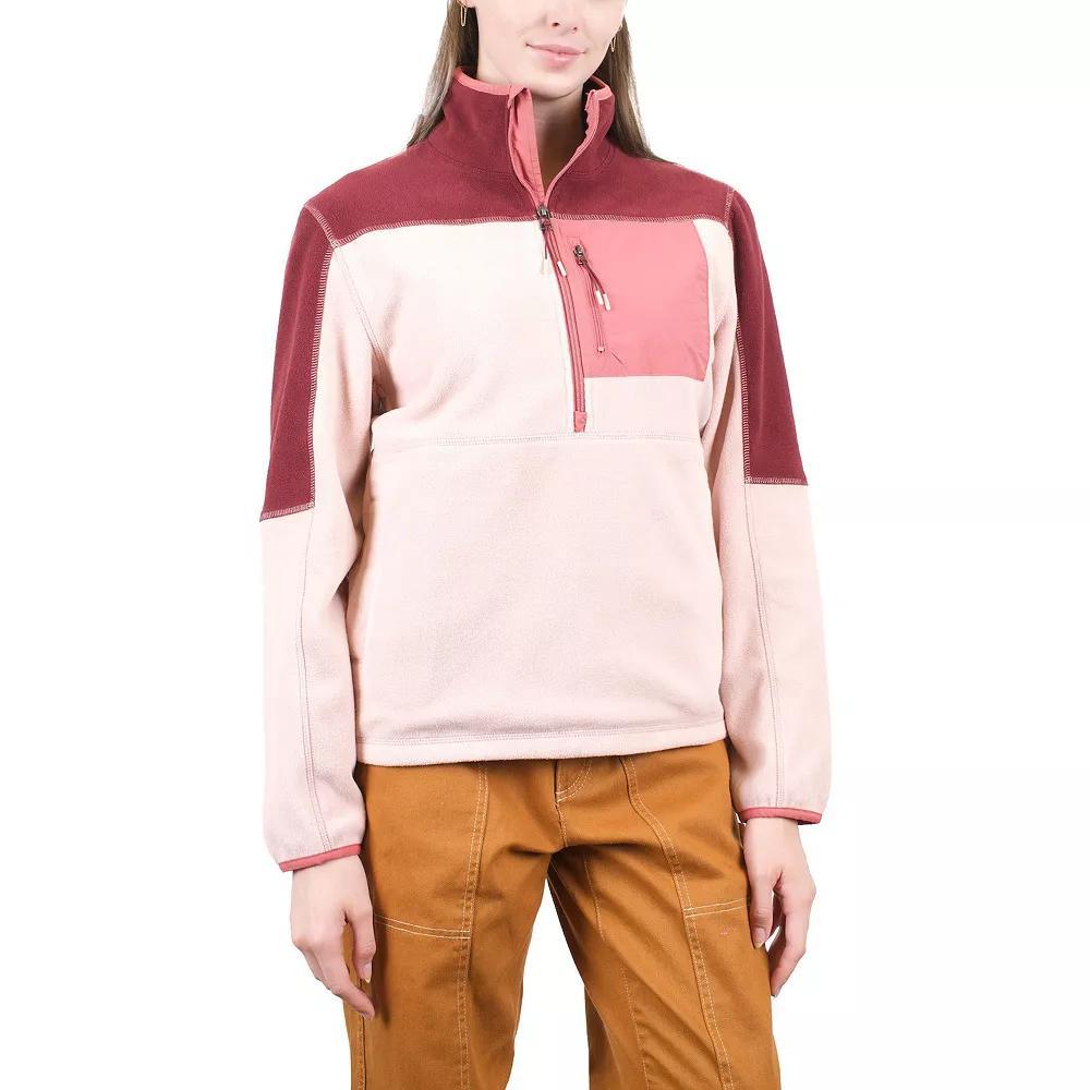 Women's Mountain and Isles 1/2 Zip Colorblock Fleece Pullover, Size: XS, Purple Dust Slate Product Image