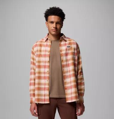 Columbia Mens Cornell Woods Flannel Long Sleeve Shirt - Tall- Product Image