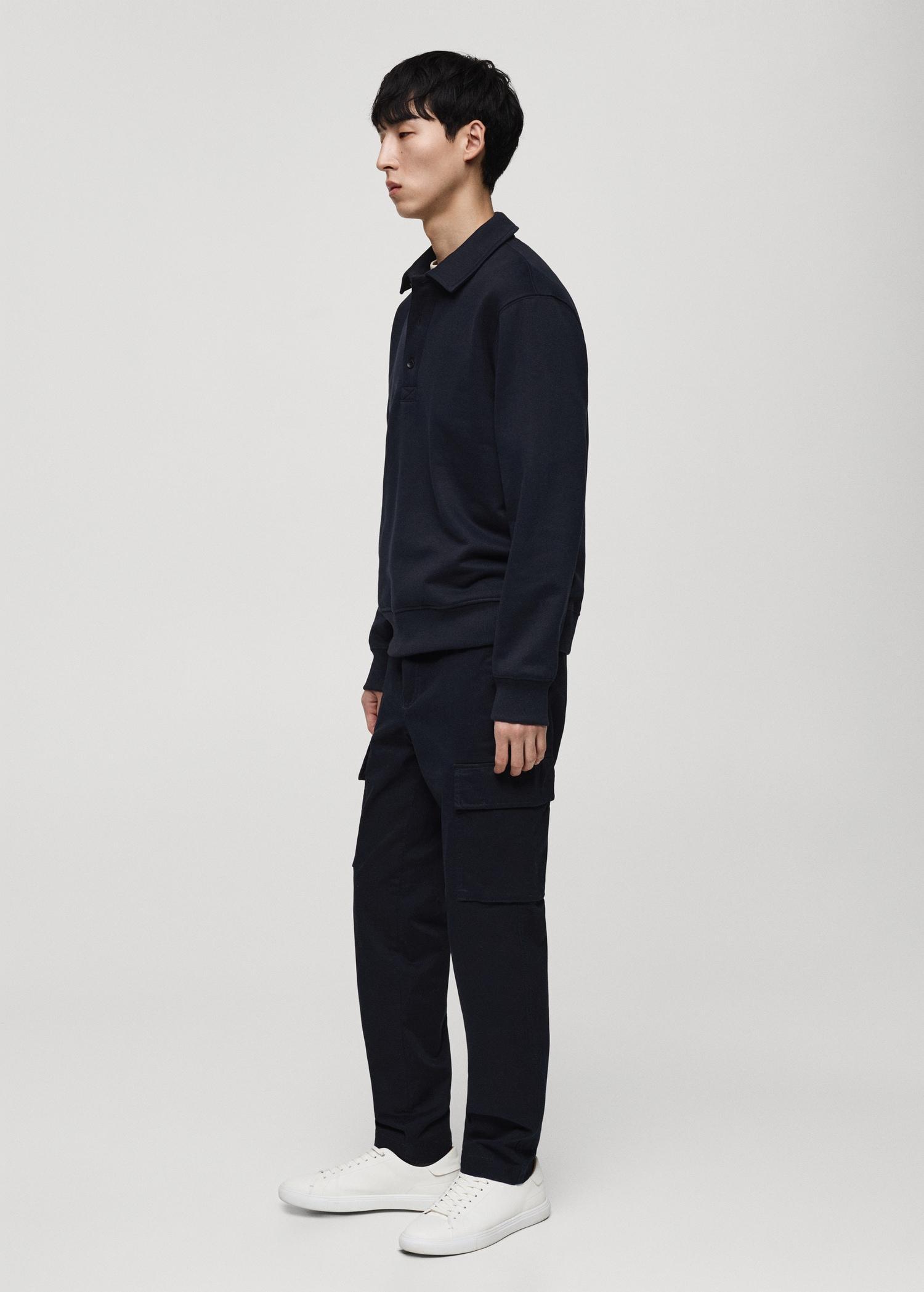 Regular-fit cotton cargo pants - Men | MANGO USA Product Image