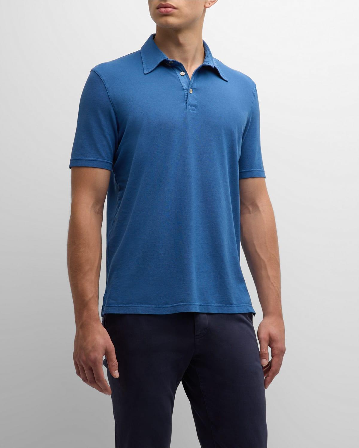 Men's Frosted Cotton Pique Polo Shirt Product Image