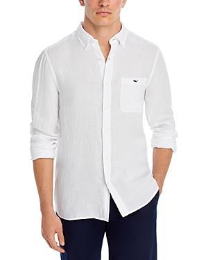 Vineyard Vines Solid Linen Shirt (Jake ) Men's Clothing Product Image