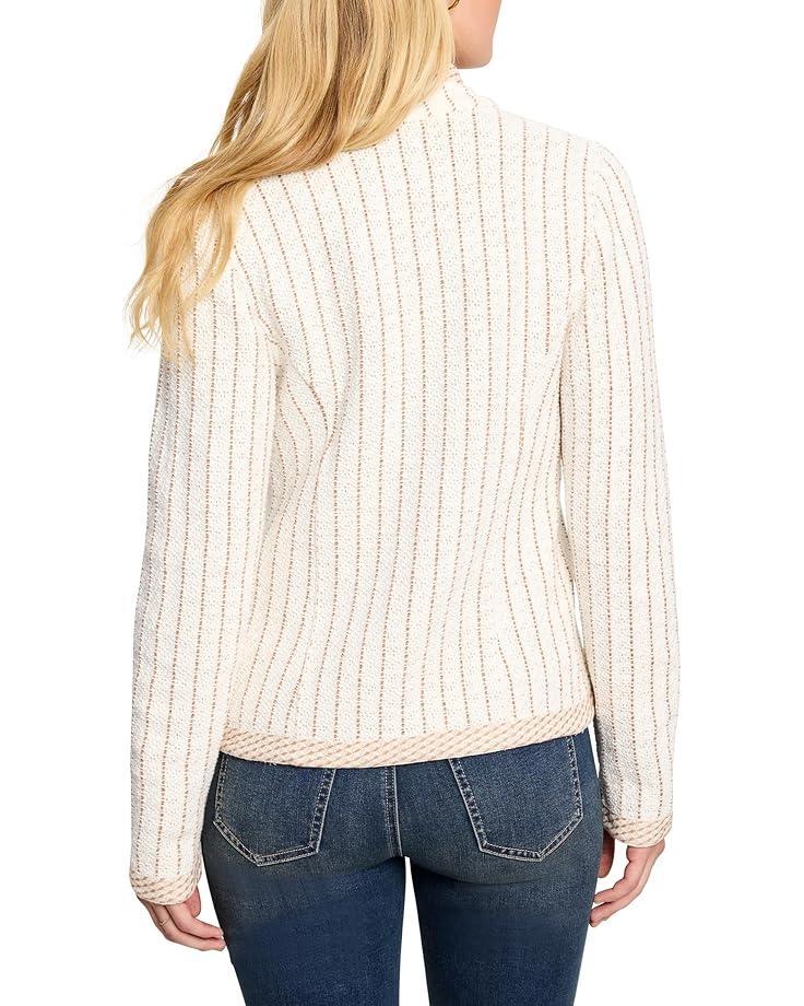 Mix Trim Knit Jacket Product Image