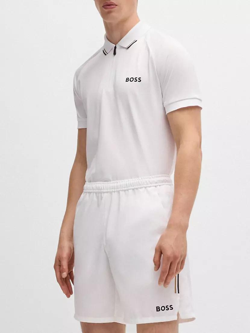 Boss x Matteo Berrettini Polo Shirt with Popcorn Stripe Product Image