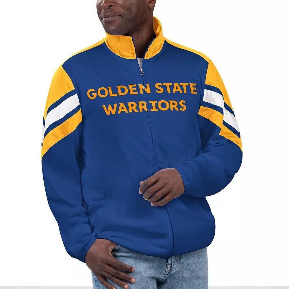 Men's G-III Sports by Carl Banks Royal Golden State Warriors Game Ball Full-Zip Track Jacket, Size: XL, Blue Product Image