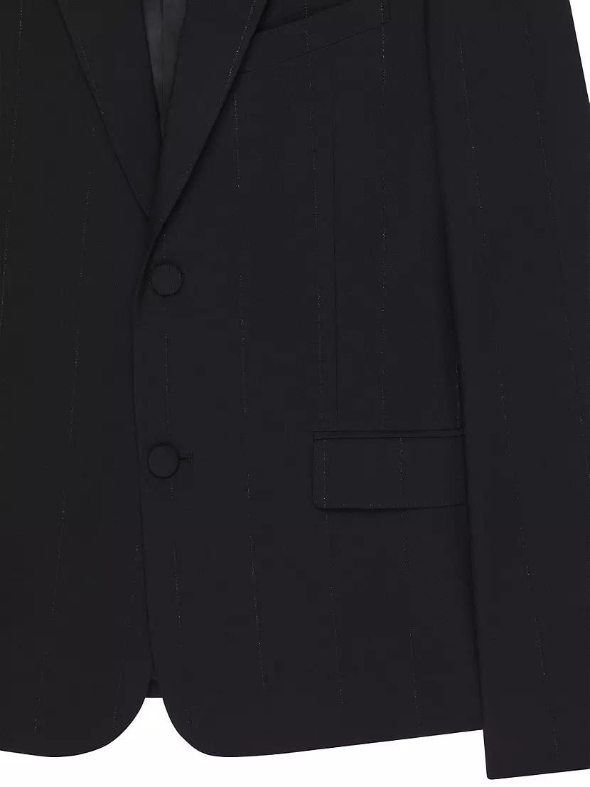 Jacket in Wool with Lurex Stripes Product Image