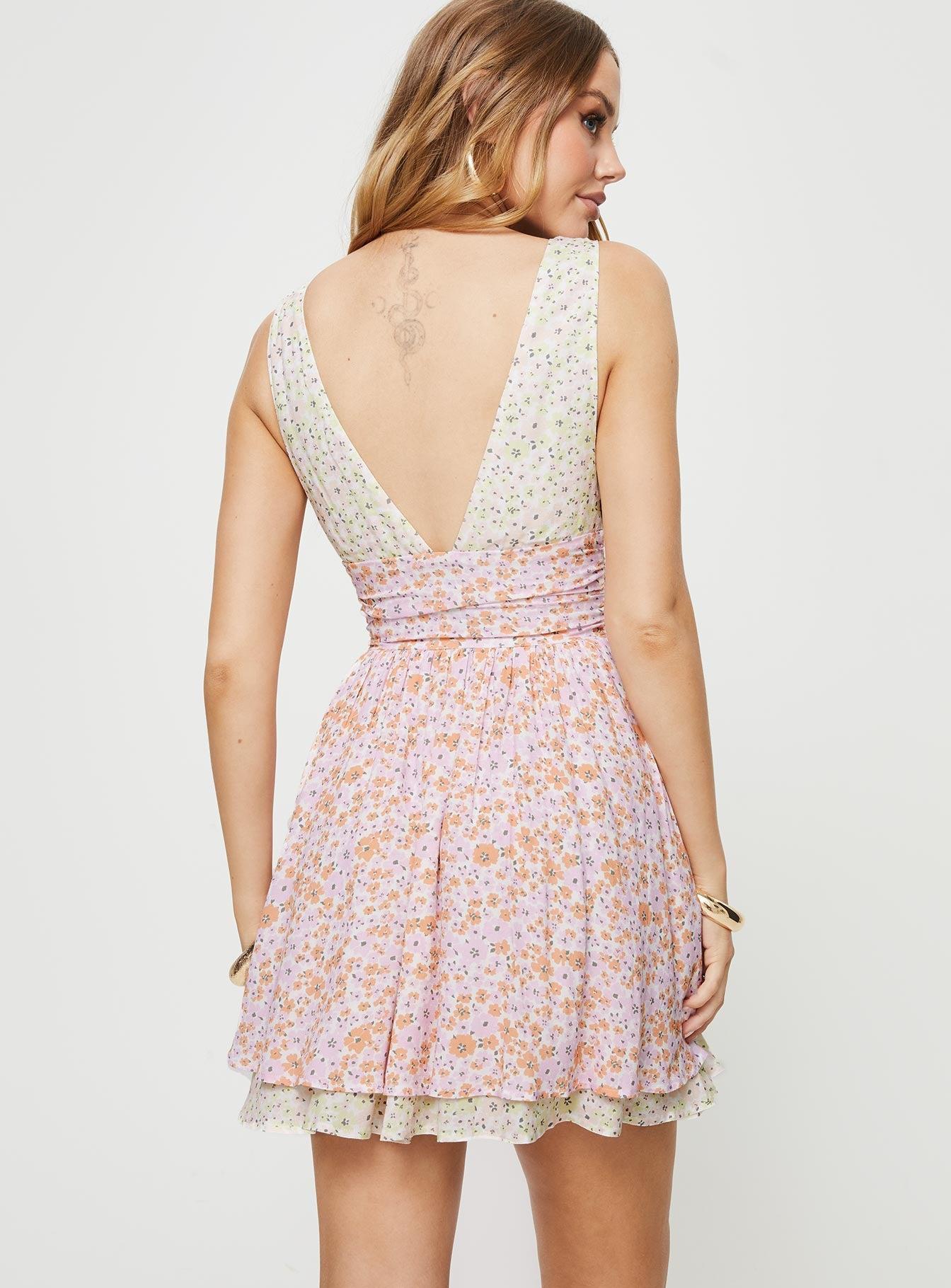 Haily Mini Dress Multi Floral Product Image