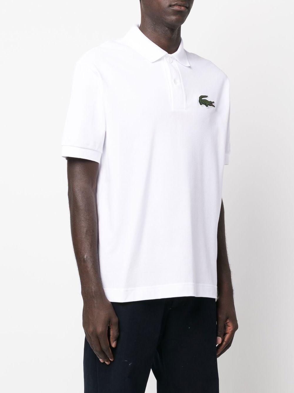 embroidered-logo short-sleeve polo shirt  Product Image