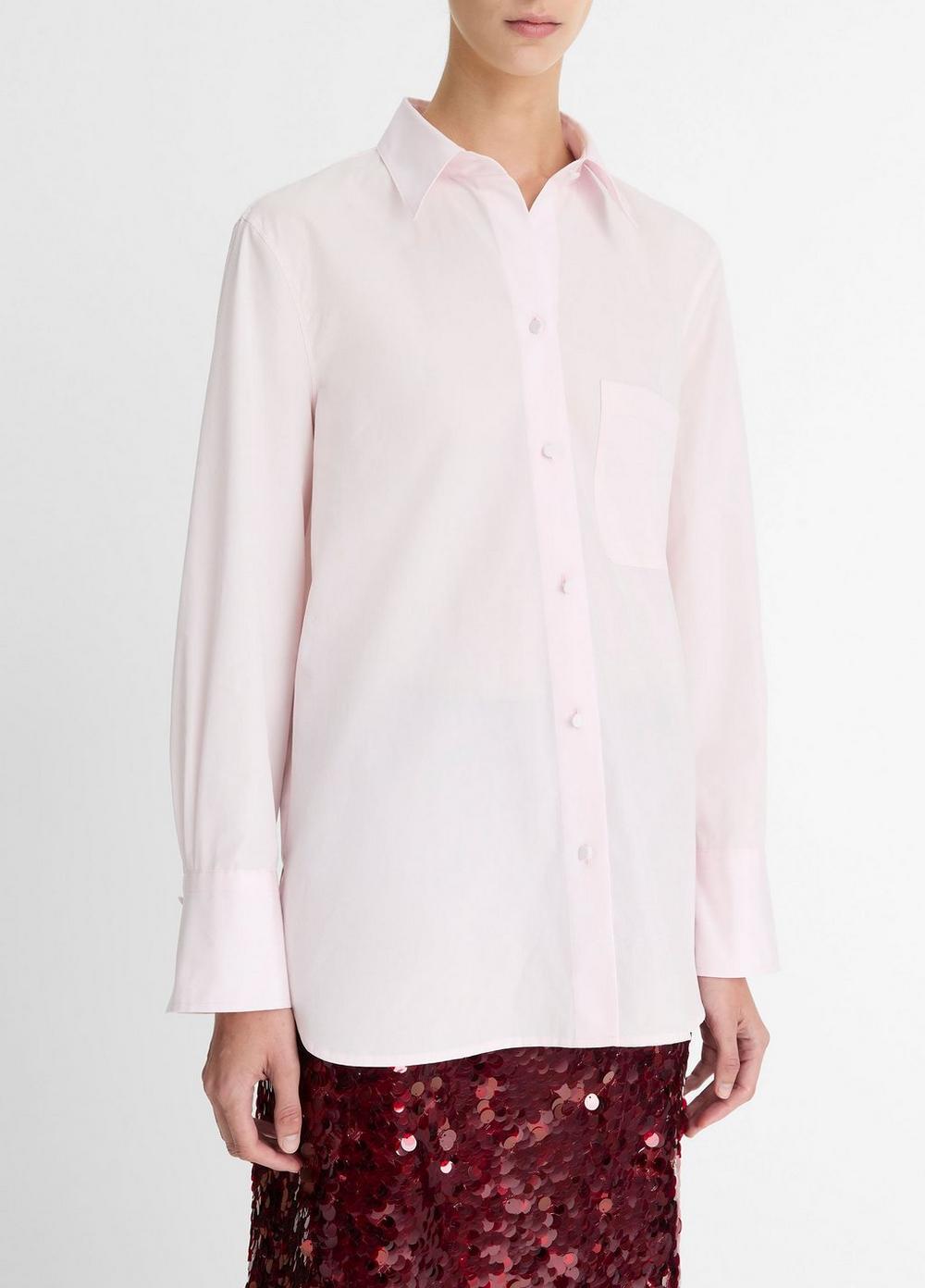 Womens Relaxed Straight Cotton Shirt Product Image