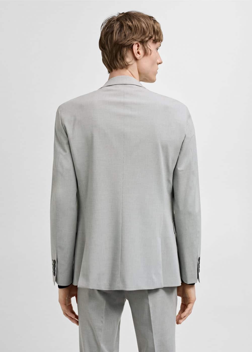 Super slim-fit suit jacket in stretch fabric - Men | MANGO USA Product Image