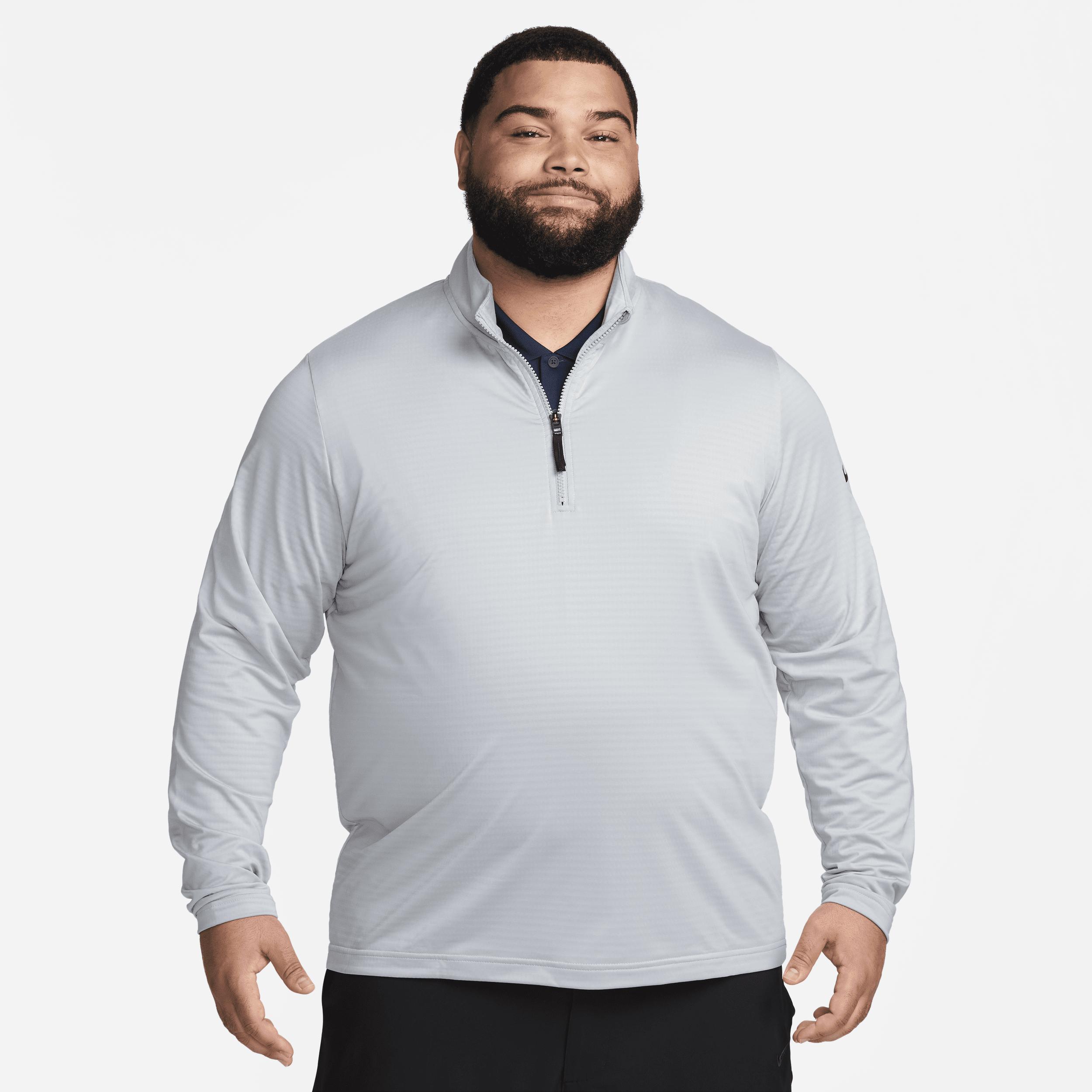 Men's Nike Victory Dri-FIT Half-Zip Golf Top, Size: Small, Light Gray Product Image