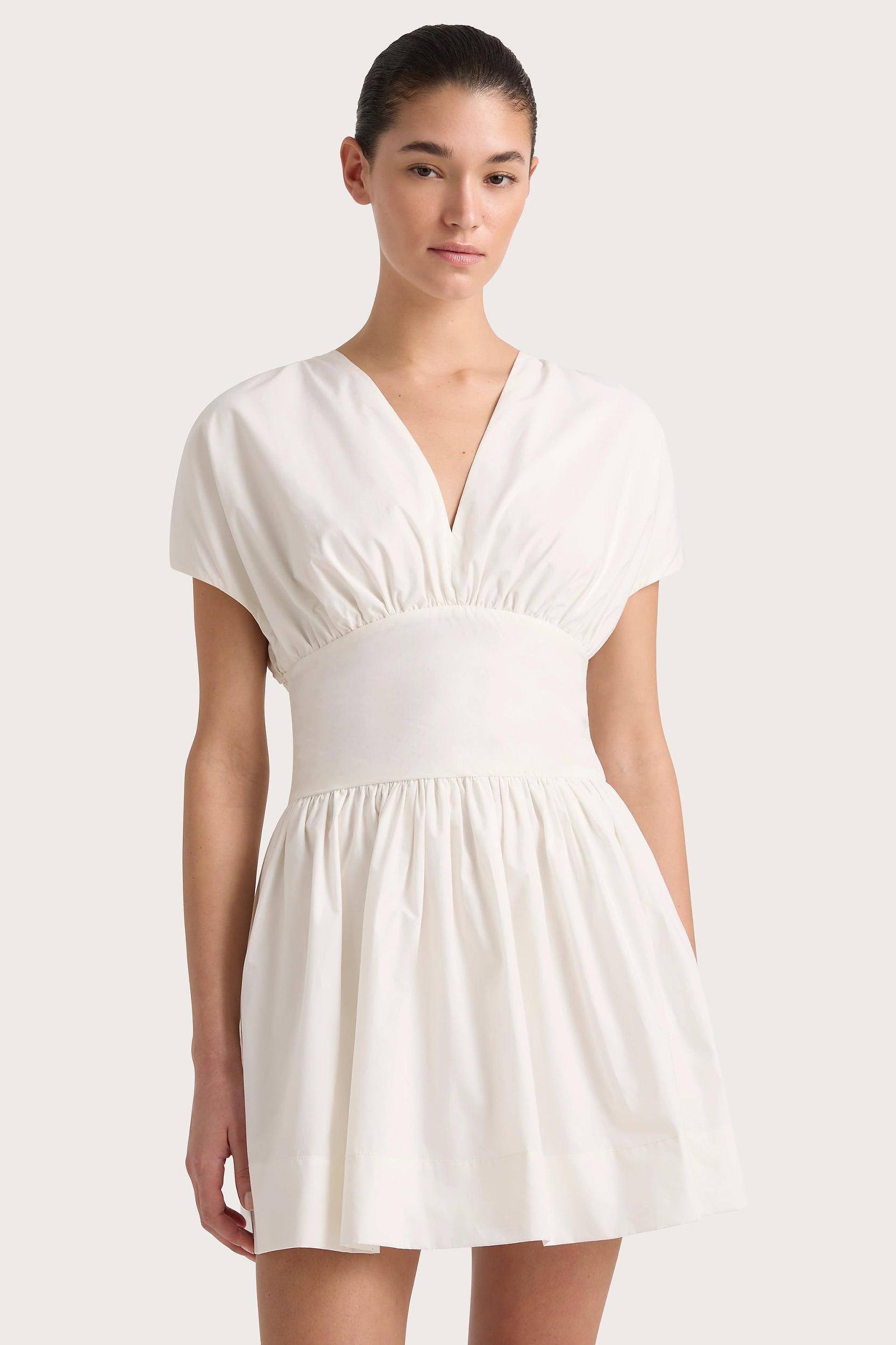 Auve Mini Dress White Product Image