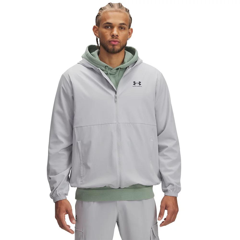 Men's Under Armour Vibe Woven Hooded Windbreaker Jacket, Size: XL, Mod Gray Product Image