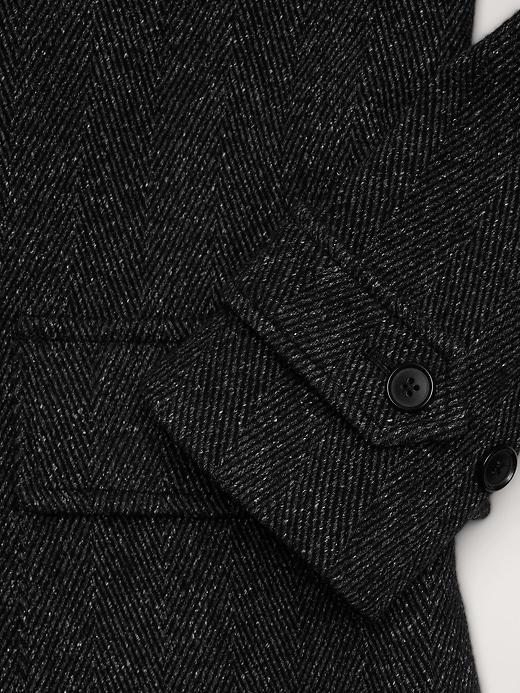 Italian Herringbone Balmacaan Coat Product Image