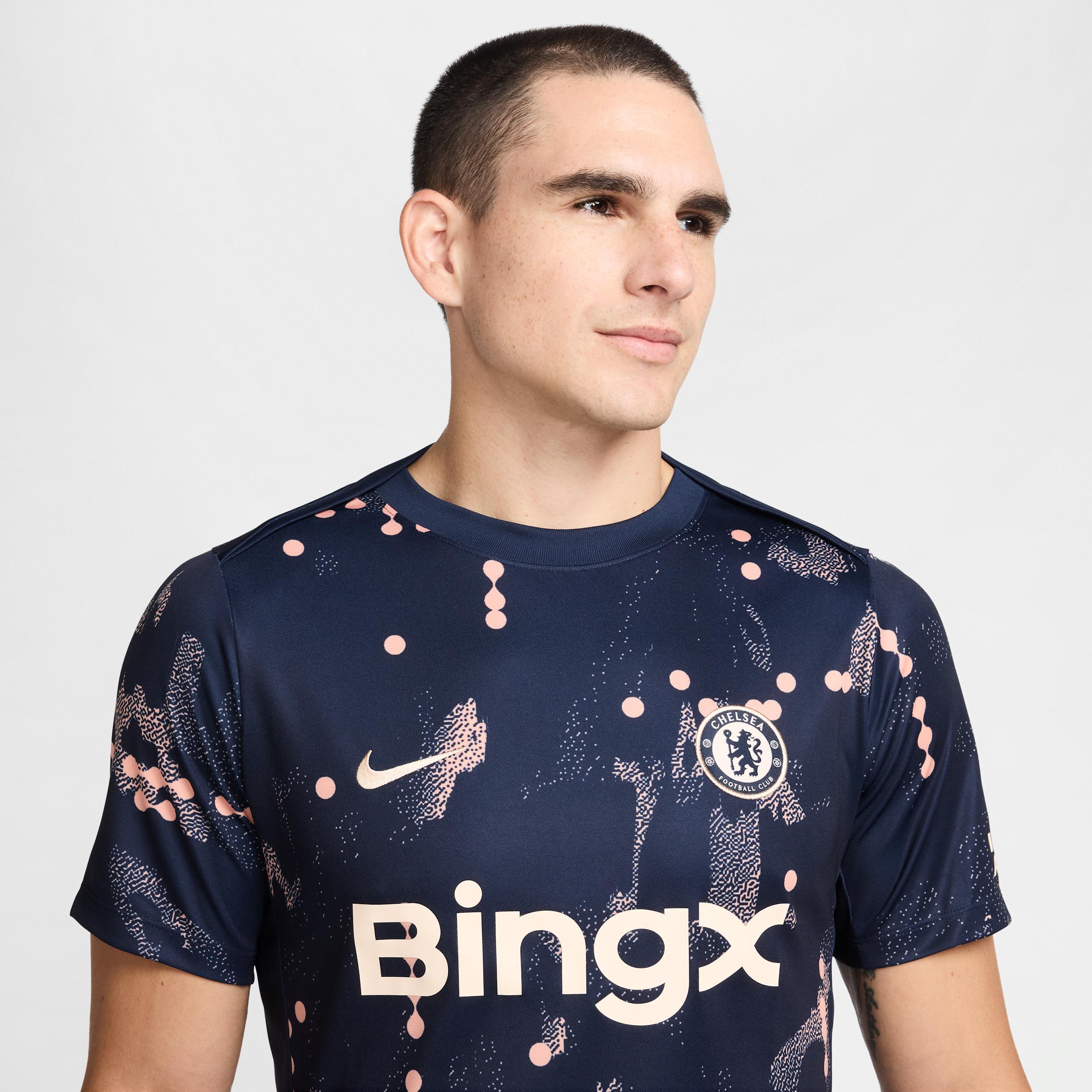 Chelsea FC Academy Pro SE Nike Men's Dri-FIT Soccer Pre-Match Short-Sleeve Top Product Image