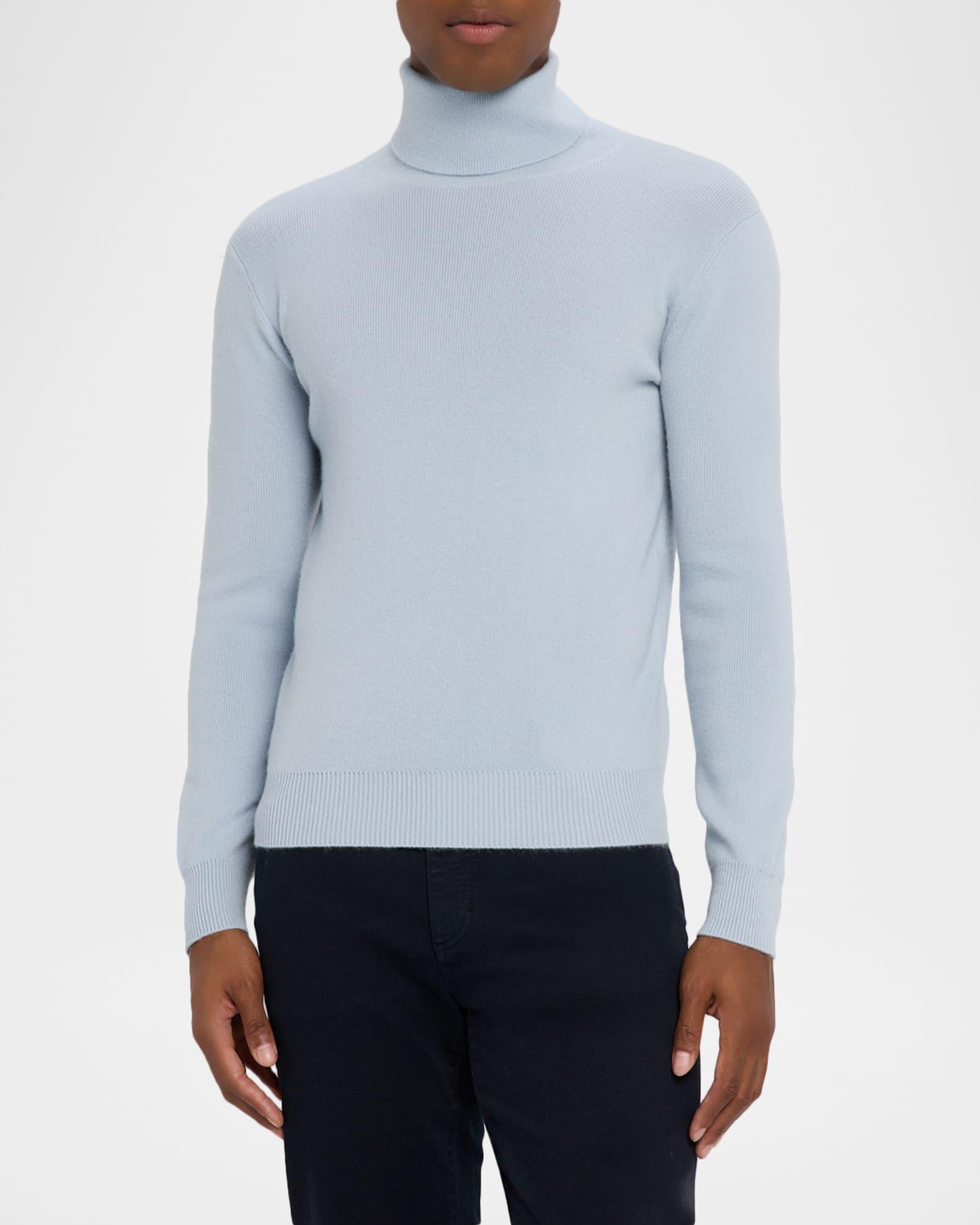 Men's Ribbed Cashmere Turtleneck Sweater Product Image