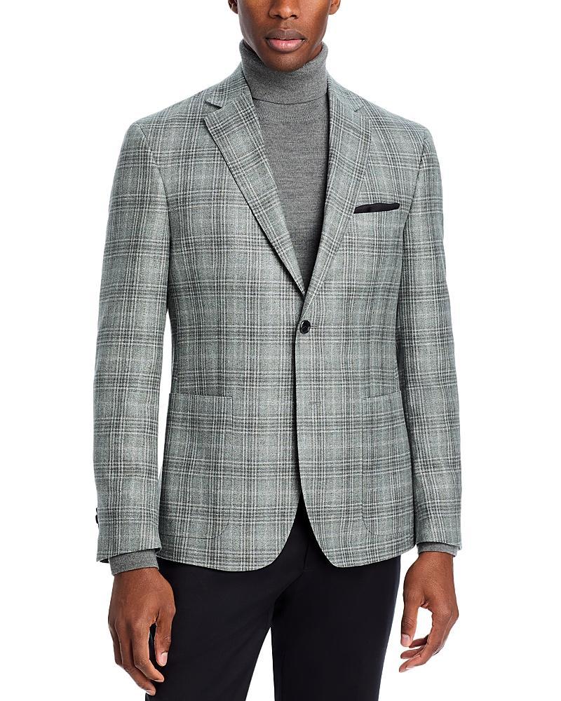 The Mens Store at Bloomingdales Plaid Regular Fit Unstructured Sport Coat - Exclusive Product Image