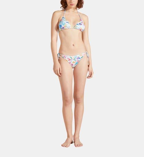 Vilebrequin Women's Happy Flowers Mini Brief Bikini Bottom in Blanc at Nordstrom, Size Small Product Image