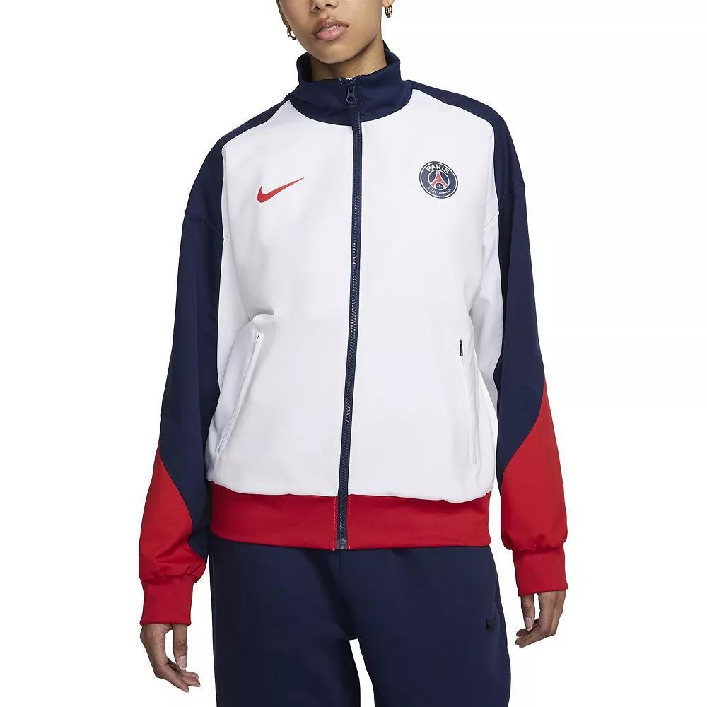 Women's Nike  White Paris Saint-Germain 2024/25 Strike Anthem Full-Zip Jacket, Size: XL, Psg White Product Image