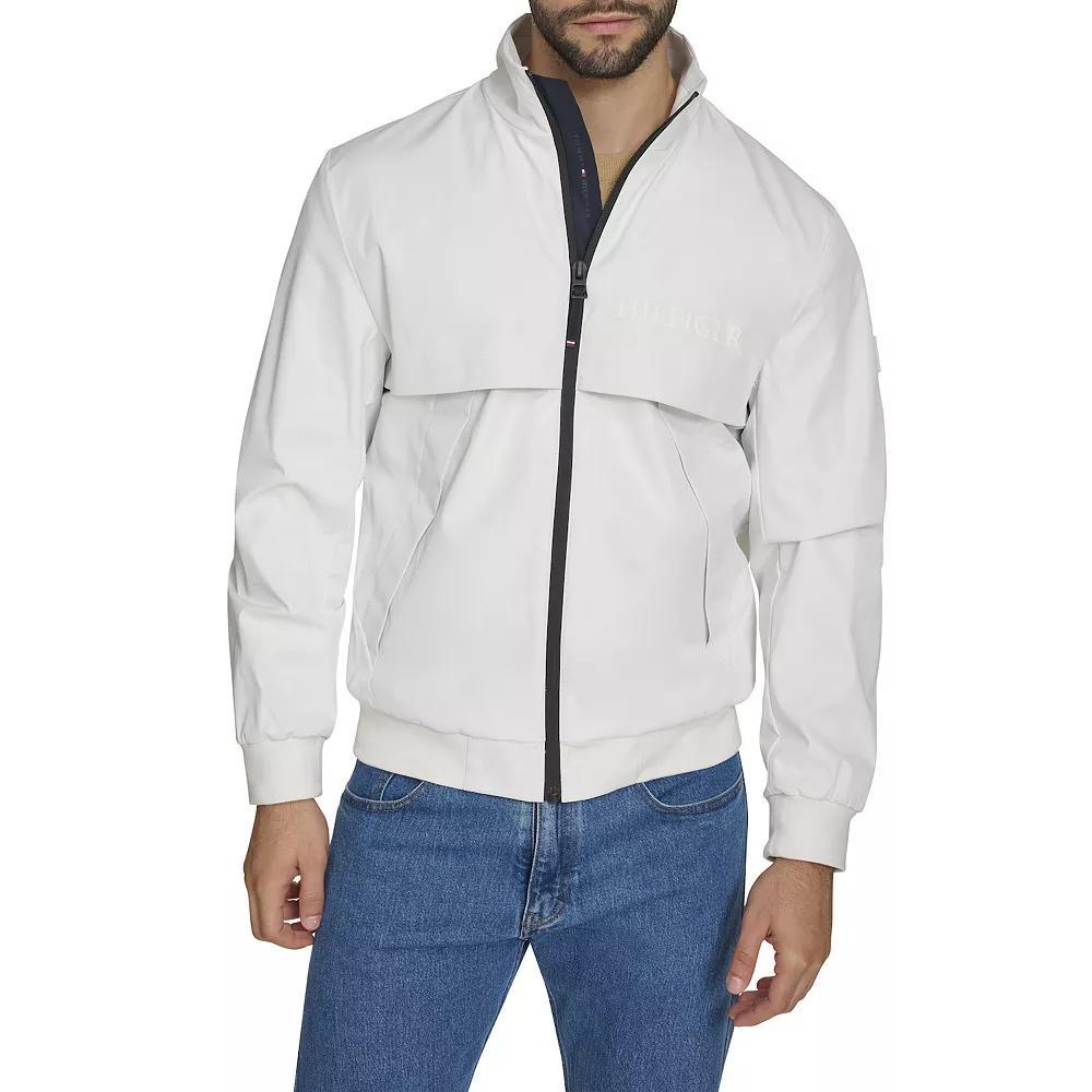 Men's Tommy Hilfiger Flex Tech Bomber Jacket, Size: Large, White Product Image