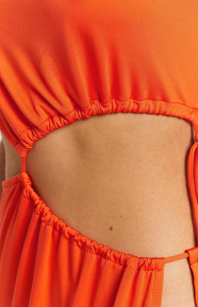 Annika Butterscotch Side Split Maxi Dress Product Image