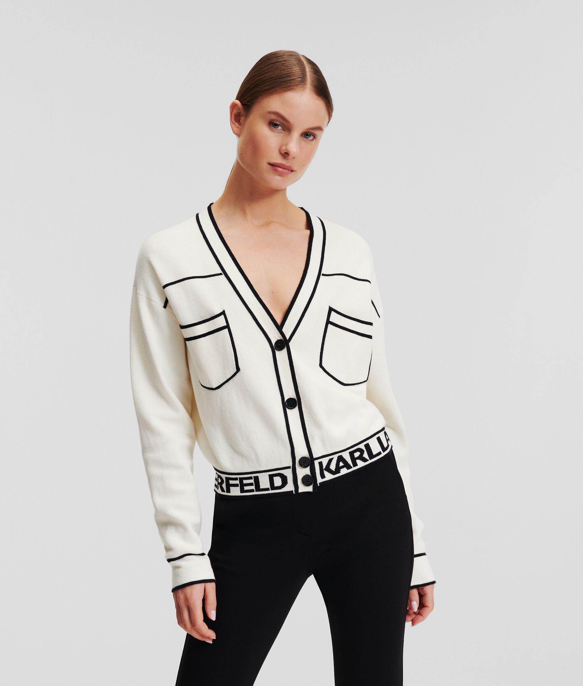 CROPPED LOGO CARDIGAN Product Image