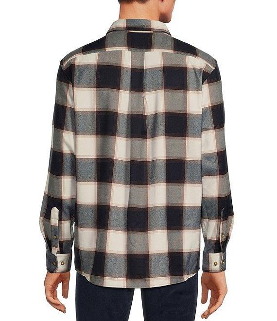 Rowm Long Sleeve Jaspe Large Buffalo Plaid Button Down Shirt Product Image