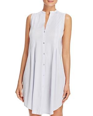Hanro Cotton Deluxe Button Front Tank Gown Product Image