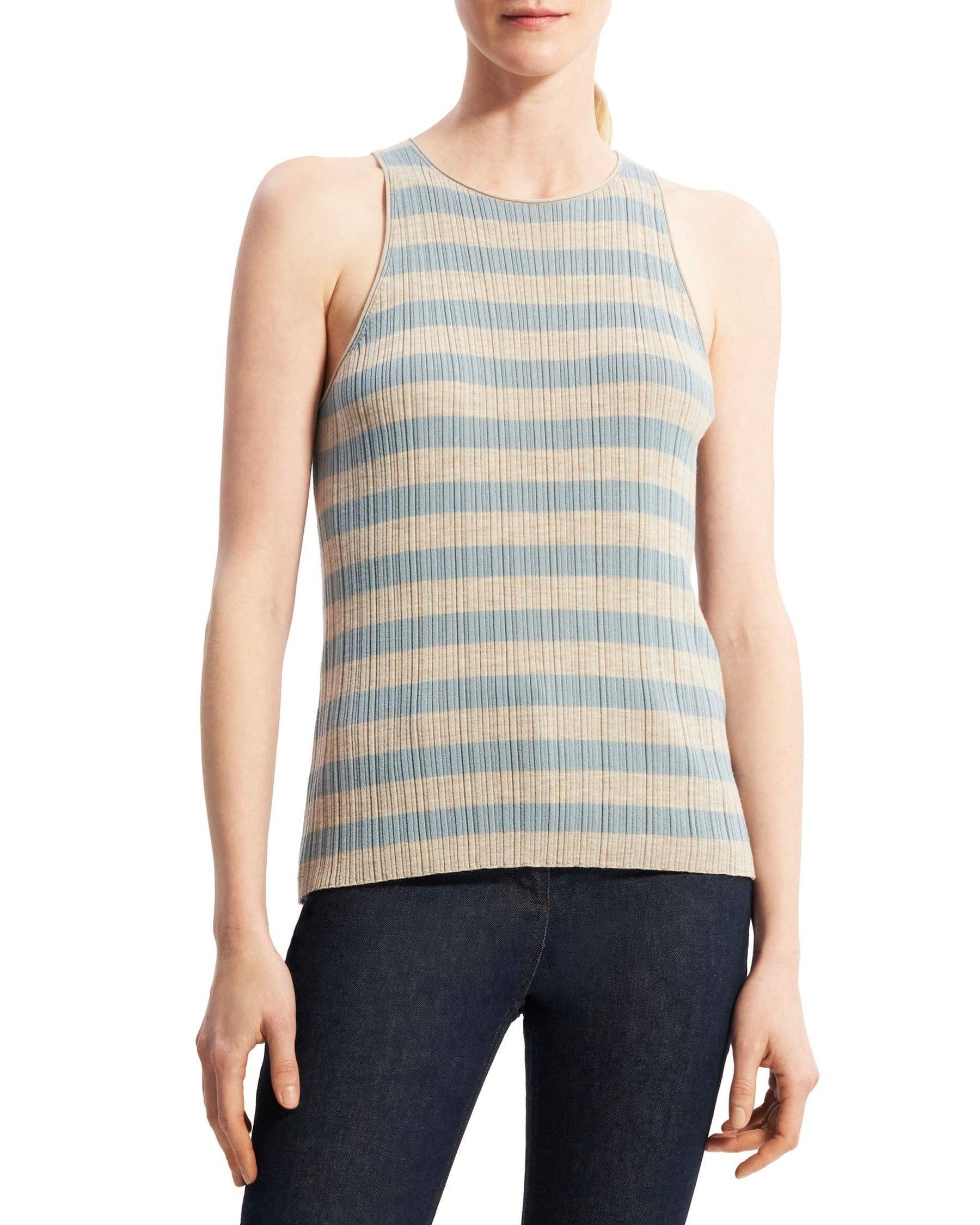 Striped Tank Top in Merino Wool Product Image