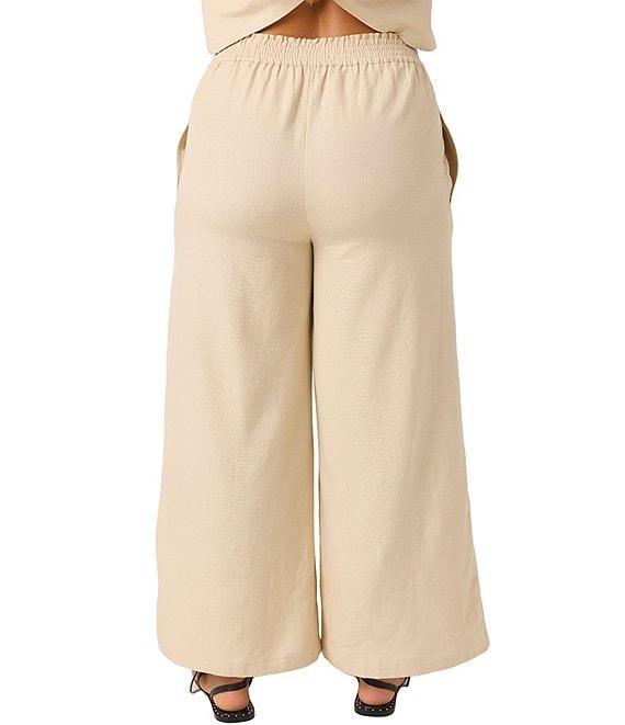 O'Neill Sanders High Rise Paperbag-Waist Linen-Blend Pants Product Image