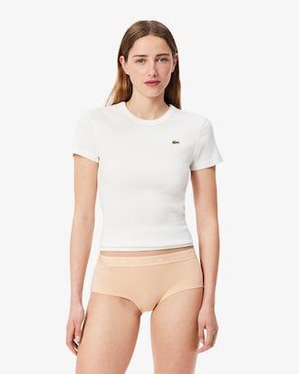 Stretch Cotton Logo Waist Shorts Product Image