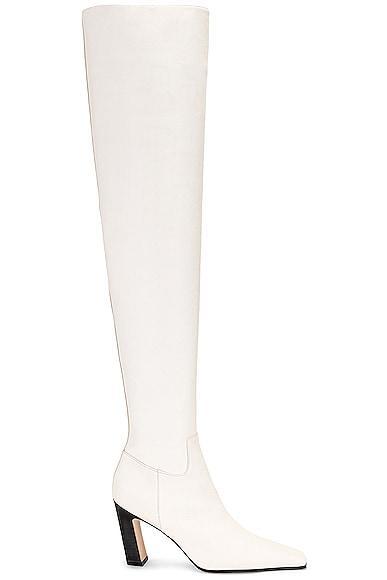 KHAITE Marfa Classic Over The Knee Heel Boot Product Image