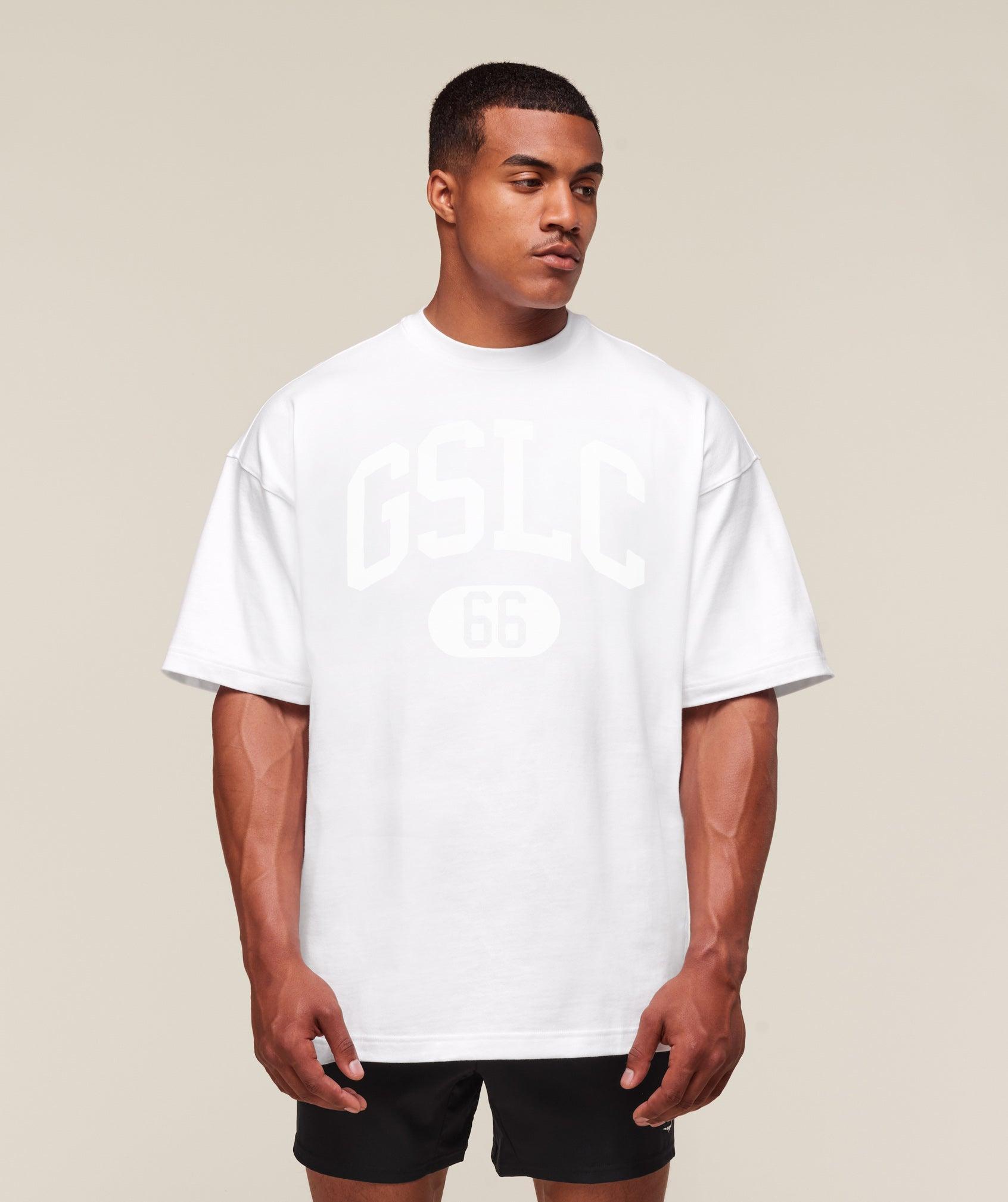 Gymshark GSLC T-Shirt - White Male Product Image
