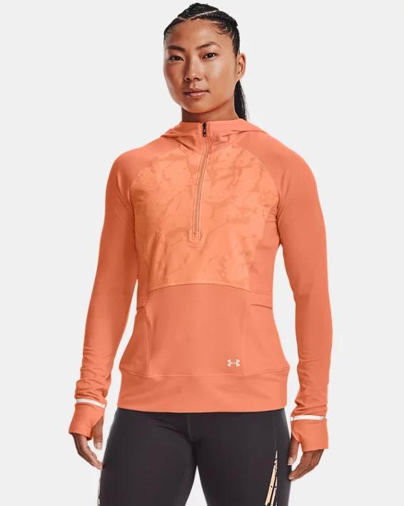 Women's UA OutRun The Cold Hooded ½ Zip Product Image