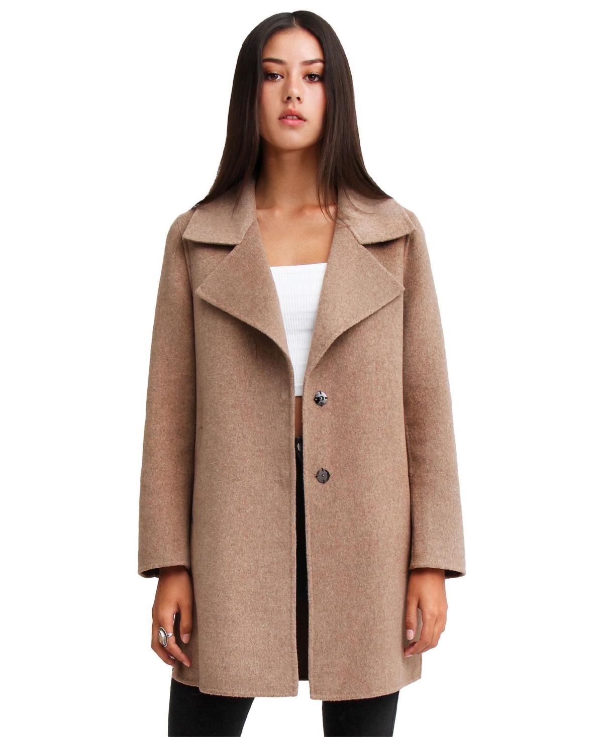 Belle & Bloom Womens Ex-Boyfriend Wool Blend Oversized Jacket Product Image