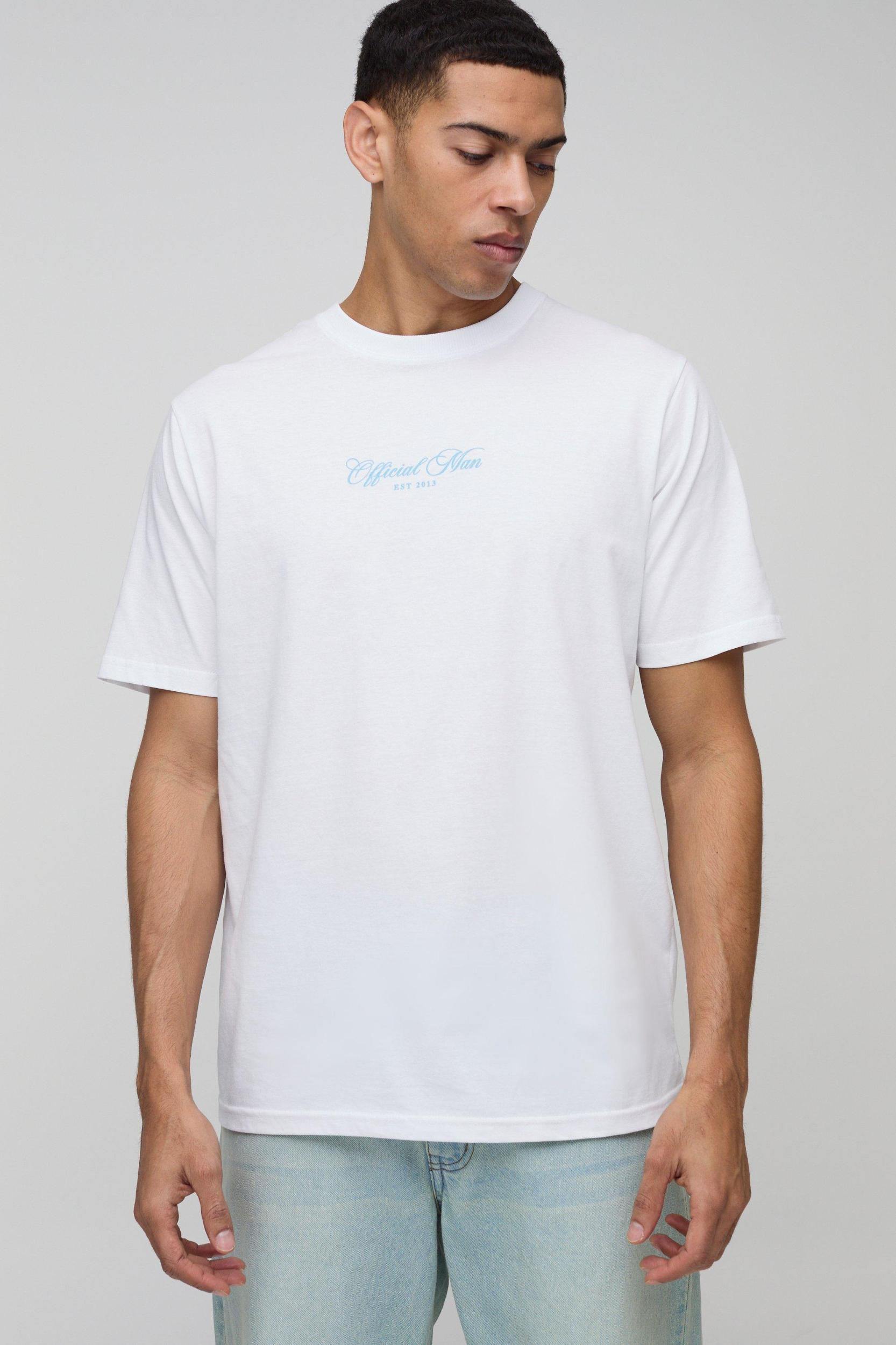 Regular Fit Portofino Landscape Print T-Shirt | boohooMAN USA Product Image