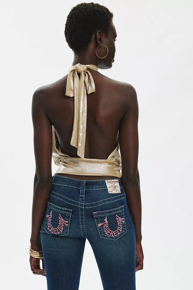 Silence + Noise Dagny Shine Backless Halter Top Product Image