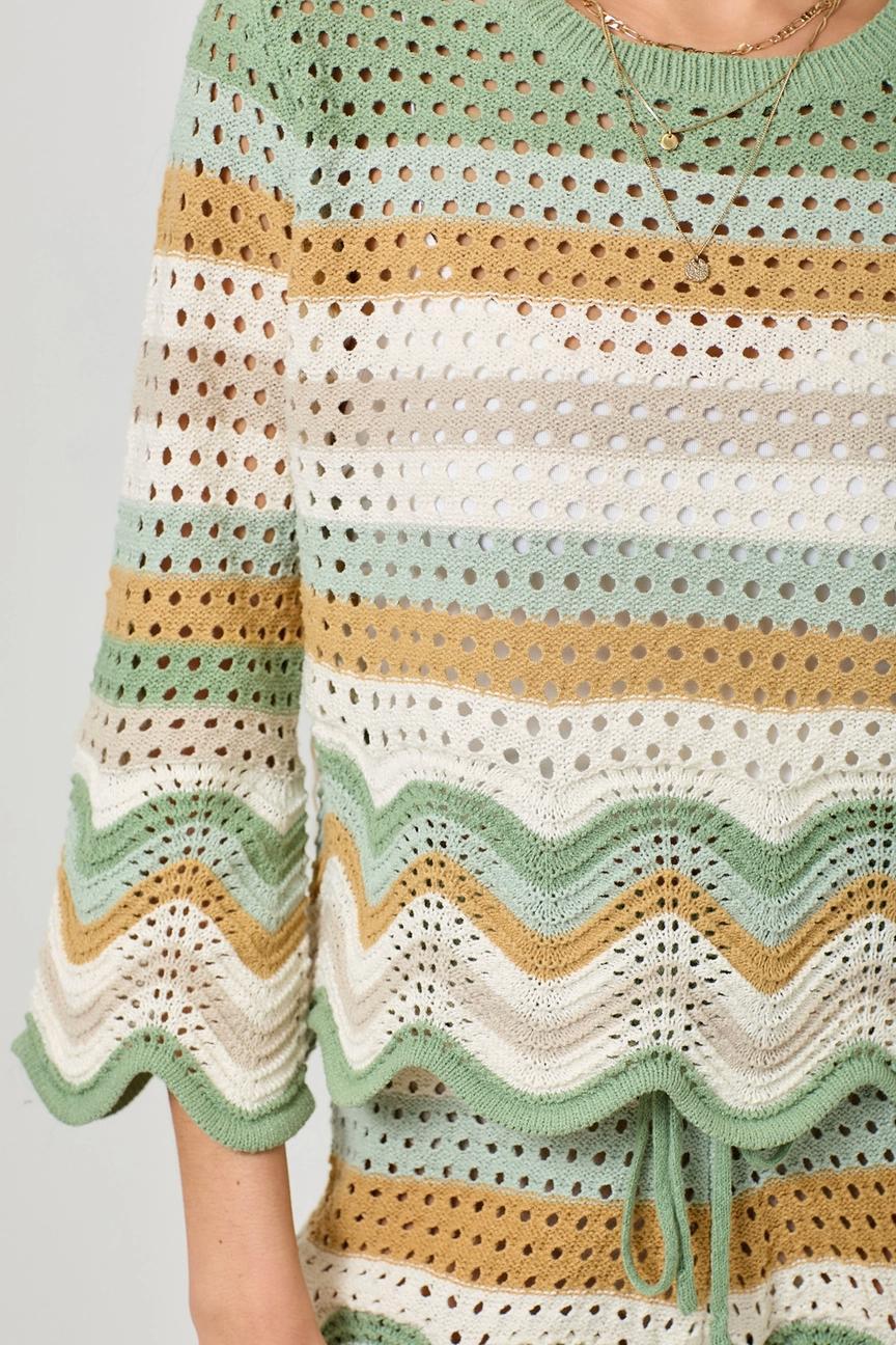 Gia Open Stitch Sweater Product Image